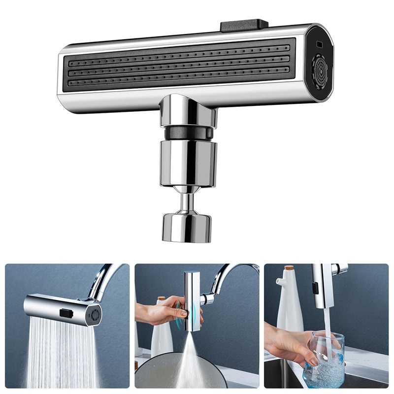Robinet de cuisine cascade anti-éclaboussures, buse rotative universelle, rallonge multifonctionnelle, accessoires de cuisine