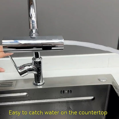 Robinet de cuisine cascade anti-éclaboussures, buse rotative universelle, rallonge multifonctionnelle, accessoires de cuisine