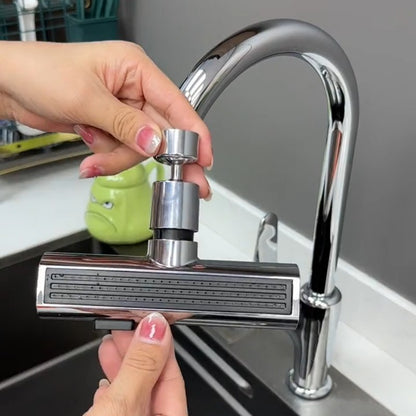 Robinet de cuisine cascade anti-éclaboussures, buse rotative universelle, rallonge multifonctionnelle, accessoires de cuisine